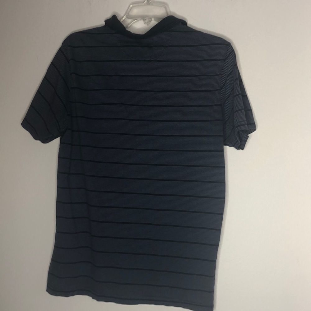 3/$15 Farah vintage blue striped men’s polo shirt - Picture 4 of 5